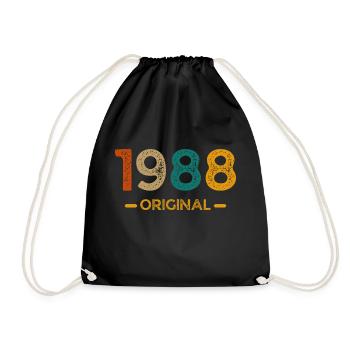 1988 Original - Turnbeutel - Schwarz - Vorne