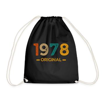 1978 Original - Turnbeutel - Schwarz - Vorne