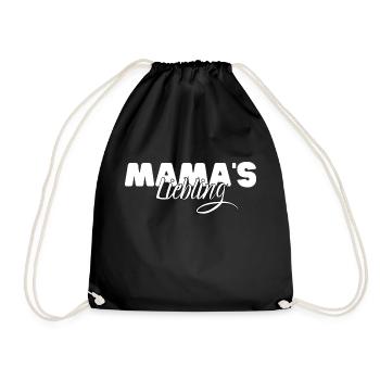 Mamas Liebling - Turnbeutel - Schwarz - Vorne