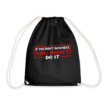 Si vous n’avez pas documenté, vous ne l’avez pas fait 3 - Sac de sport léger - noir - Devant
