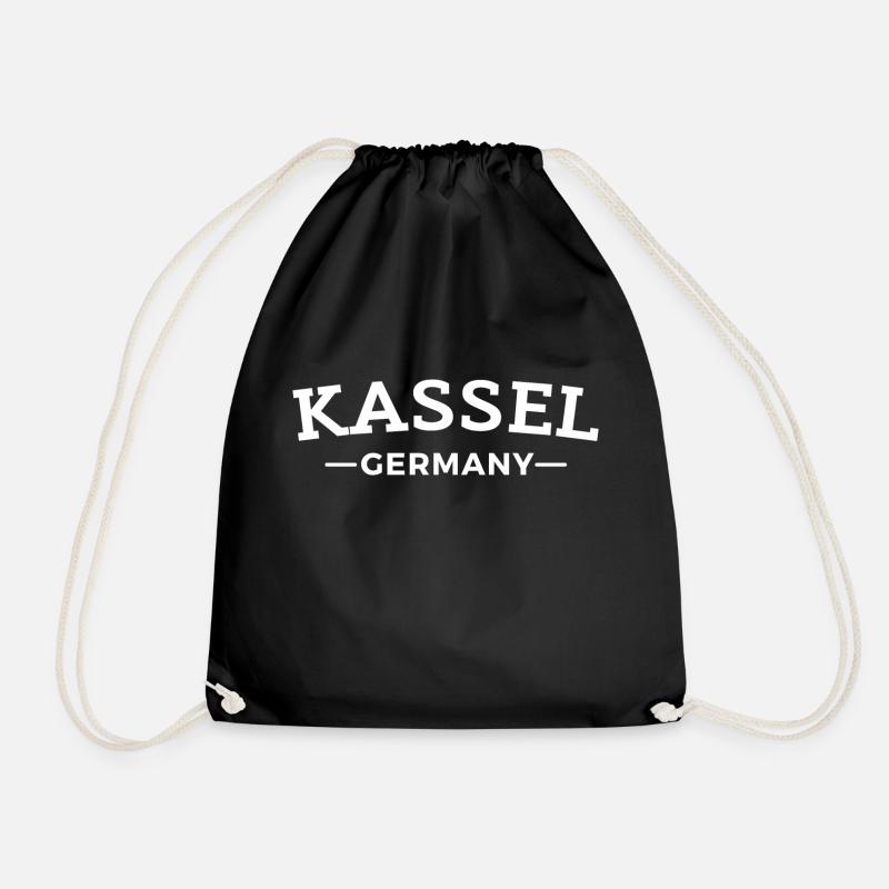 Kassel Meine Stadt Geschenkidee - Turnbeutel - Schwarz