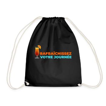 Rafraichissez votre journée! - Sac de sport léger - noir - Devant
