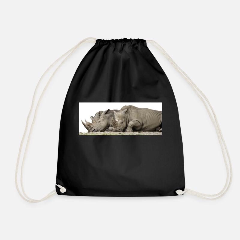 Nashon - Drawstring Bag - black