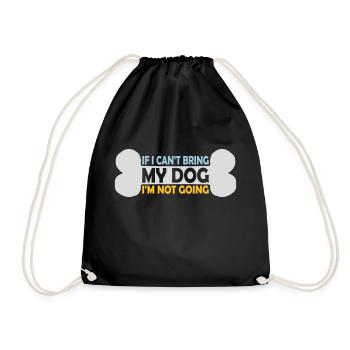 Citation Apportez mon chien - Sac de sport léger - noir - Devant