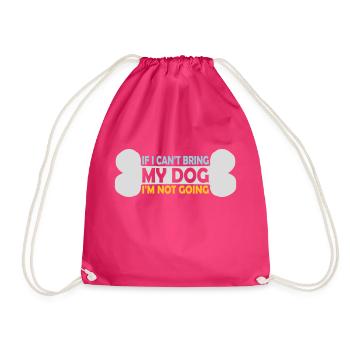 Citation Apportez mon chien - Sac de sport léger - fuchsia - Devant