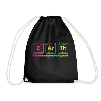 TERRE - avec des éléments du système persiode - Sac de sport léger - noir - Devant