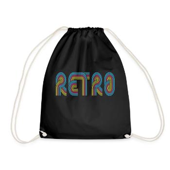 Rétro - Sac de sport léger - noir - Devant