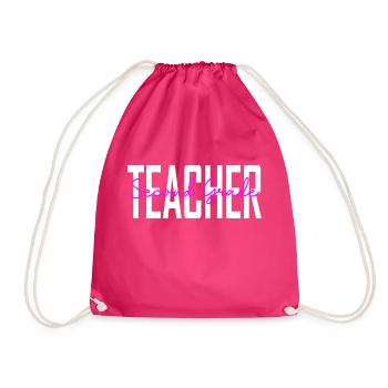 Seventh Grade Teacher Gifts For Teachers - Drawstring Bag - fuchsia - Front