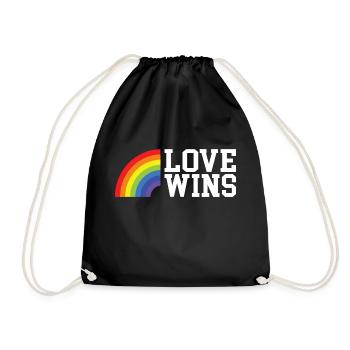 L’amour gagne un cadeau cool - Sac de sport léger - noir - Devant