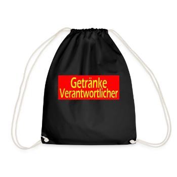 GetränkeVerantwortlicher - Turnbeutel - Schwarz - Vorne