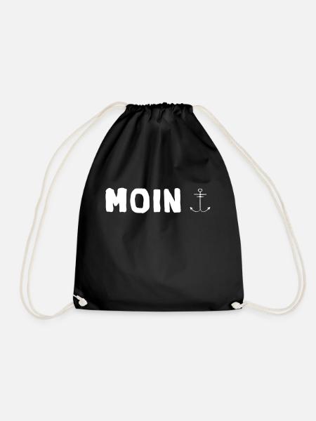 Moin | das Symbol - Turnbeutel - Schwarz