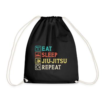 Eat Sleep Jiu-Jitsu Repeat Jiu jitsu - Sac de sport léger - noir - Devant