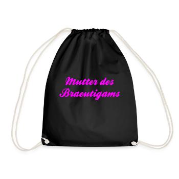 Mère du T-shirt marié par le chef - Sac de sport léger - noir - Devant