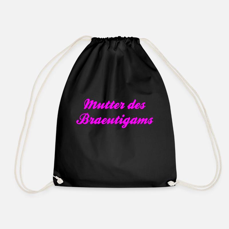 Mutter des Bräutigams by Shirtchef - Turnbeutel - Schwarz