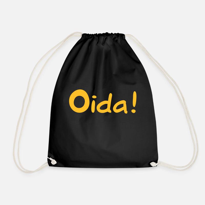 Oida - Österreich - Turnbeutel - Schwarz