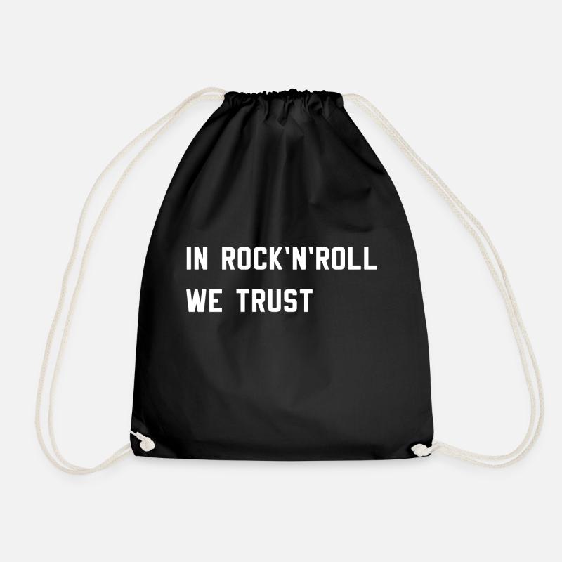 Rock n roll - Turnbeutel - Schwarz