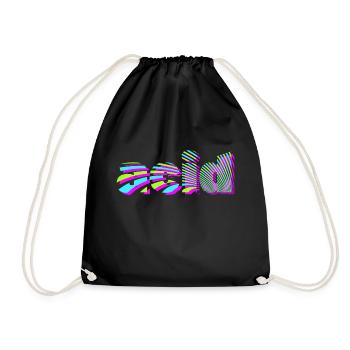 acid - Drawstring Bag - black - Front