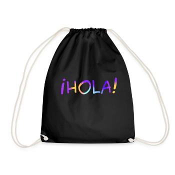 Hola mosaic - Drawstring Bag - black - Front