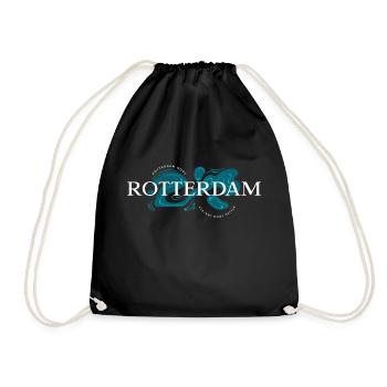 Rotterdam Fashion - Plus fort grâce à la lutte - Sac de sport léger - noir - Devant