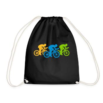Bicycle Team Triathlon - Drawstring Bag - black - Front