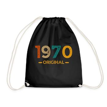 1970 Original - Turnbeutel - Schwarz - Vorne