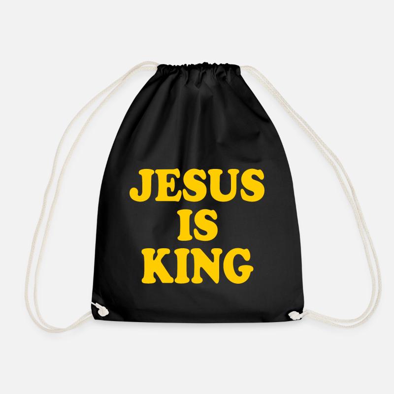 Jesus is king - Turnbeutel - Schwarz
