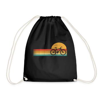 Vélo Vintage Rétro Aquarelle Cool Art - Sac de sport léger - noir - Devant