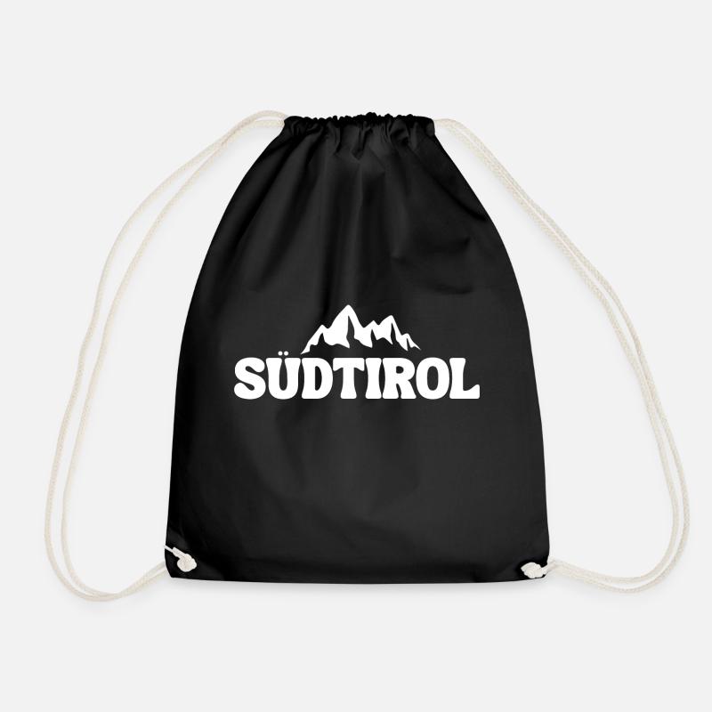 Südtirol - Turnbeutel - Schwarz