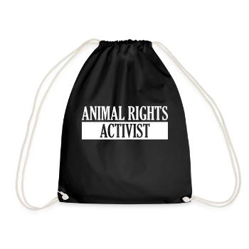 ANIMAL RIGHTS ACTIVIST #2 - Turnbeutel - Schwarz - Vorne
