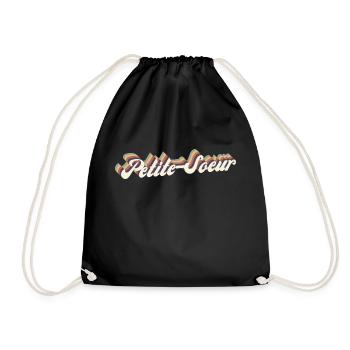 petite sœur vintage - Sac de sport léger - noir - Devant