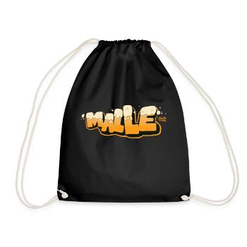 Malle - Turnbeutel - Schwarz - Vorne