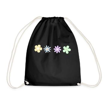 Fleurs minimalistes - Sac de sport léger - noir - Devant