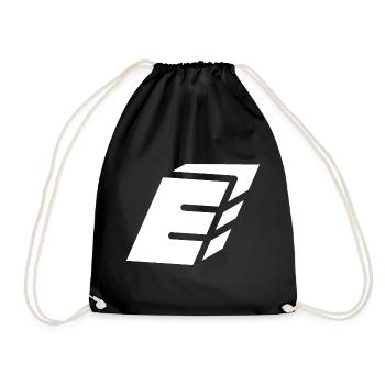 Lettre E du résumé - Sac de sport léger - noir - Devant