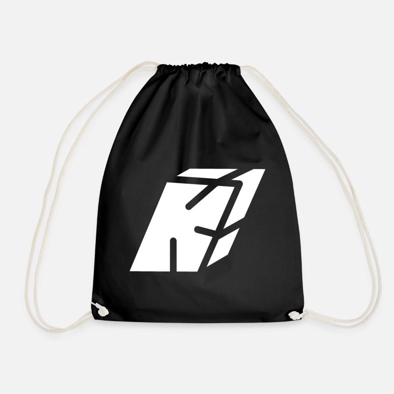 Abstract K-Brief - Turnbeutel - Schwarz