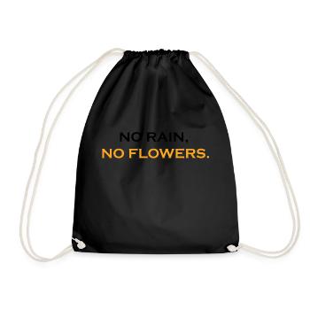 Florist Flower Plant Nature Gardener - Drawstring Bag - black - Front
