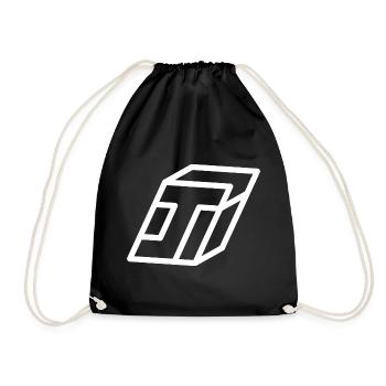 Lettre cadre J - Sac de sport léger - noir - Devant