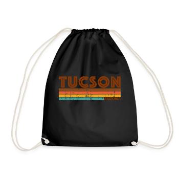 Vintage 1980s Style Tucson Arizona - Sac de sport léger - noir - Devant