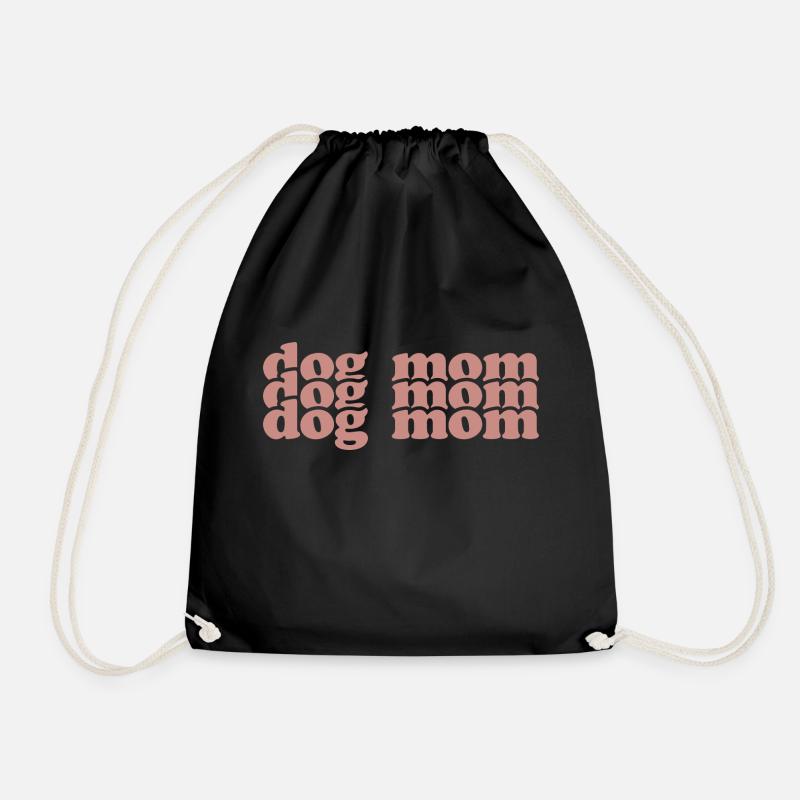 Dog Mom - Turnbeutel - Schwarz