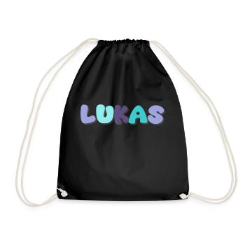 Nom - Lukas - Sac de sport léger - noir - Devant