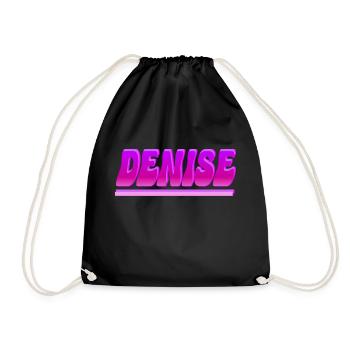 Denise die Lebhafte - Turnbeutel - Schwarz - Vorne