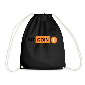Crypto Bitcoin BTC prn 2 - Drawstring Bag - black - Front
