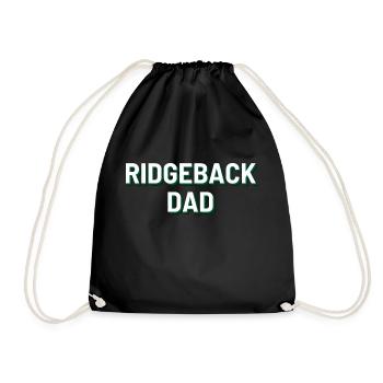 Ridgeback Dad - Turnbeutel - Schwarz - Vorne