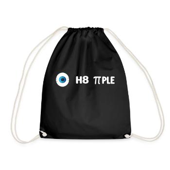 I Hate People - Funny Design - Turnbeutel - Schwarz - Vorne