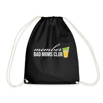 Bad Moms Club Member Logo Tequila - Turnbeutel - Schwarz - Vorne