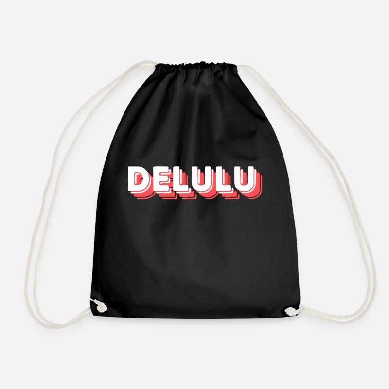 Delulu - Turnbeutel - Schwarz