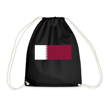 Qatar - Drawstring Bag - black - Front