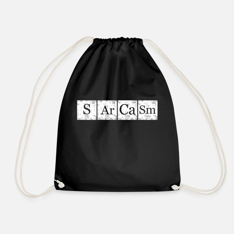 Sarcasm Element Periodensystem Nerd Geek - Turnbeutel - Schwarz