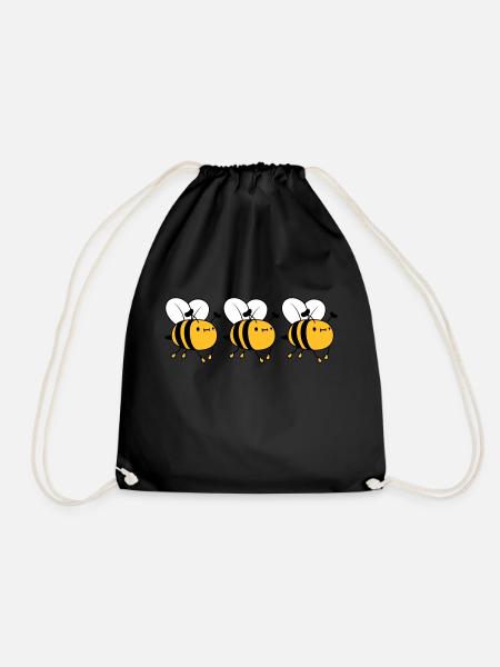 3 fleissige Bienen - Turnbeutel - Schwarz