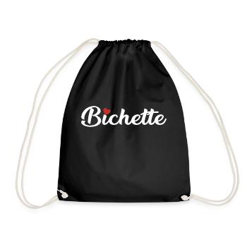 Bichette idée de cadeau mignon - Sac de sport léger - noir - Devant