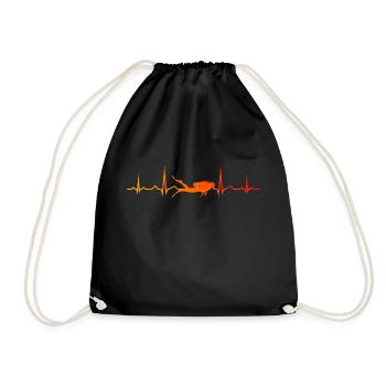 Divers Men's Diver Diving Scuba Diving - Drawstring Bag - black - Front